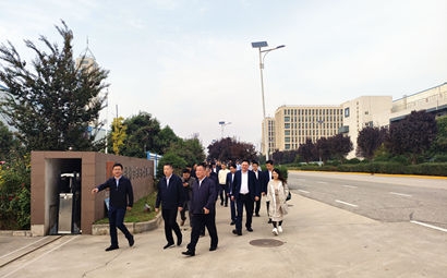 團市委、市貿(mào)促會、市青企協(xié)一行到工投集團涇河產(chǎn)業(yè)園考察交流